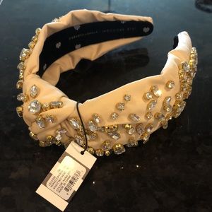 Lele Sadoughi x Stoney Clover Lane headband in Sand